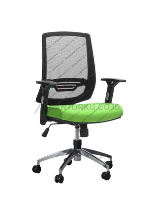 Kursi Kantor Ergonomis - Kursi Kerja desain Minimalis - Kursi Staff - Kursi Karyawan - kursi dengan roda, sandaran lengan, dan tuas hidrolik -  - SAVELLO XILO - KANTORKU