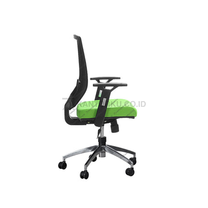 Kursi Kantor Ergonomis - Kursi Kerja desain Minimalis - Kursi Staff - Kursi Karyawan - kursi dengan roda, sandaran lengan, dan tuas hidrolik -  - SAVELLO XILO - KANTORKU