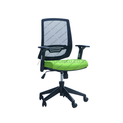 Kursi Kantor Ergonomis - Kursi Kerja desain Minimalis - Kursi Staff - Kursi Karyawan - kursi dengan roda, sandaran lengan, dan tuas hidrolik - KANTORKU
