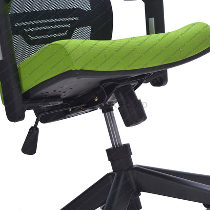 Kursi Kantor Ergonomis - Kursi Kerja desain Minimalis - Kursi Staff - Kursi Karyawan - kursi dengan roda, sandaran lengan, dan tuas hidrolik - KANTORKU