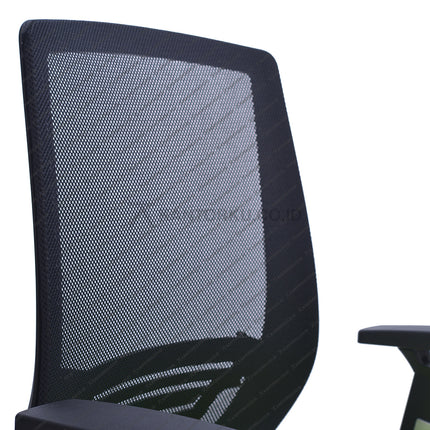 Kursi Kantor Ergonomis - Kursi Kerja desain Minimalis - Kursi Staff - Kursi Karyawan - kursi dengan roda, sandaran lengan, dan tuas hidrolik - KANTORKU