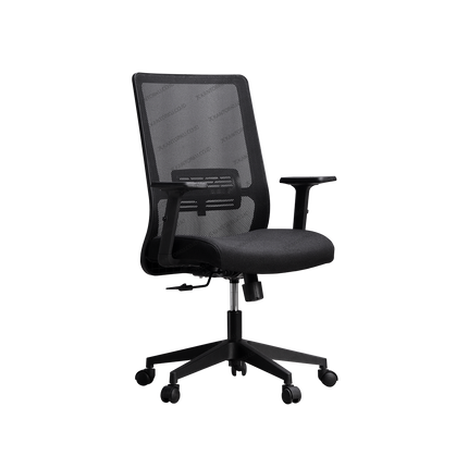 Kursi kantor Subaru Xing MT dengan sandaran lengan adjustable dan footbase nylon.