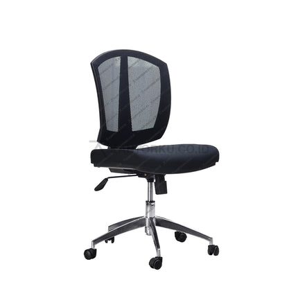Kursi Kantor Ergonomis - Kursi Kerja desain Minimalis - Kursi Staff - Kursi Karyawan - kursi dengan roda, sandaran lengan, dan tuas hidrolik -  - SAVELLO zitron - KANTORKU