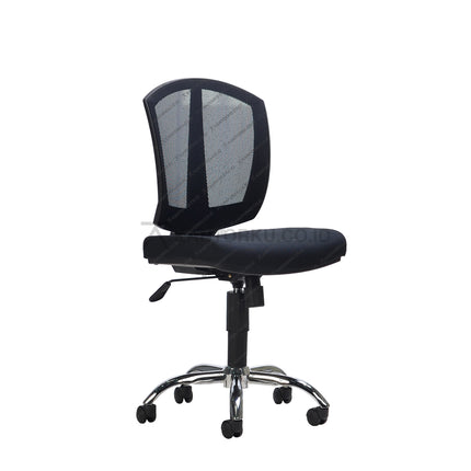 Kursi Kantor Ergonomis - Kursi Kerja desain Minimalis - Kursi Staff - Kursi Karyawan - kursi dengan roda, sandaran lengan, dan tuas hidrolik -  - SAVELLO zitron - KANTORKU