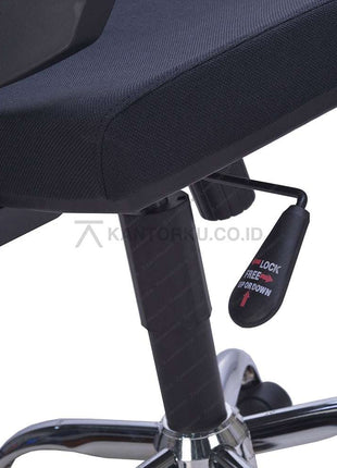 Kursi Kantor Ergonomis - Kursi Kerja desain Minimalis - Kursi Staff - Kursi Karyawan - kursi dengan roda, sandaran lengan, dan tuas hidrolik -  - SAVELLO zitron - KANTORKU