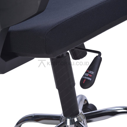 Kursi Kantor Ergonomis - Kursi Kerja desain Minimalis - Kursi Staff - Kursi Karyawan - kursi dengan roda, sandaran lengan, dan tuas hidrolik -  - SAVELLO zitron - KANTORKU