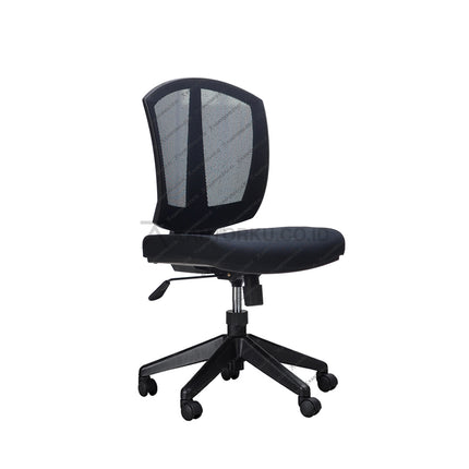 Kursi Kantor Ergonomis - Kursi Kerja desain Minimalis - Kursi Staff - Kursi Karyawan - kursi dengan roda, sandaran lengan, dan tuas hidrolik -  - SAVELLO zitron - KANTORKU