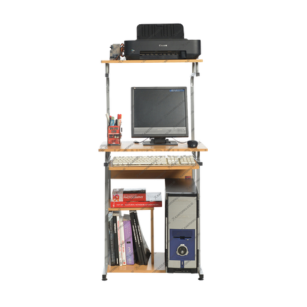 Meja komputer Lunar H 905 bertingkat efisien untuk ruang sempit dari Kantorku